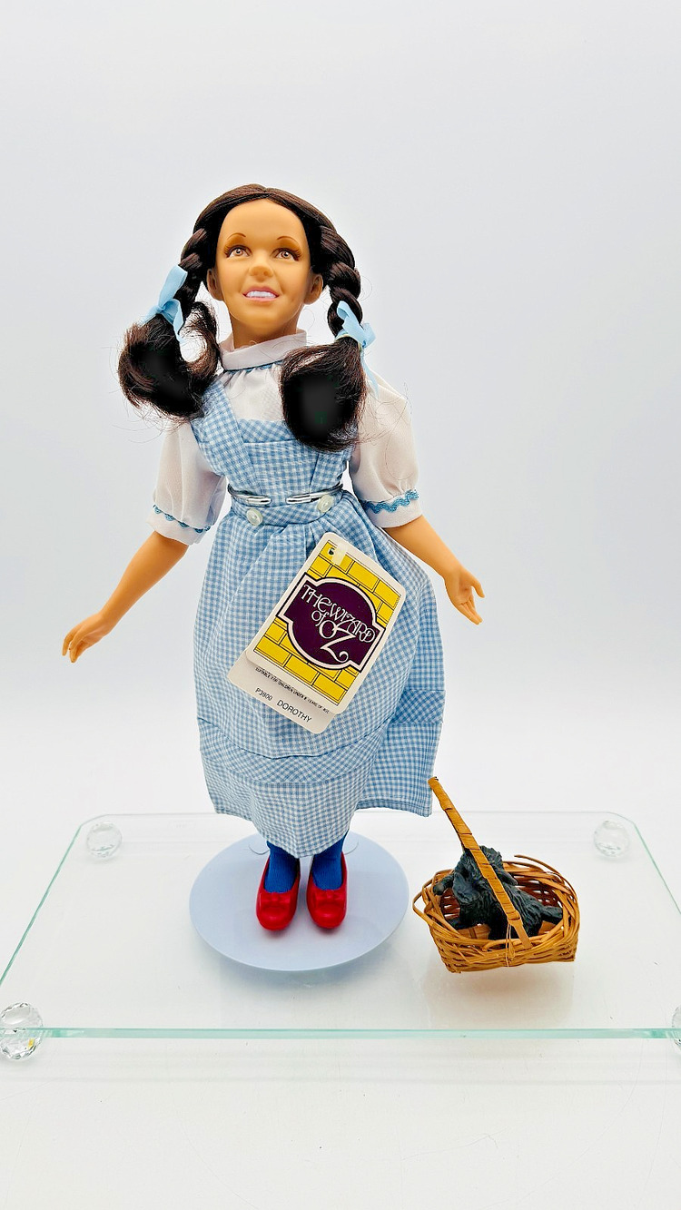 Wizard of Oz Dorothy Doll P3800 Presents Hamilton Gifts Toto Basket 12" Vintage